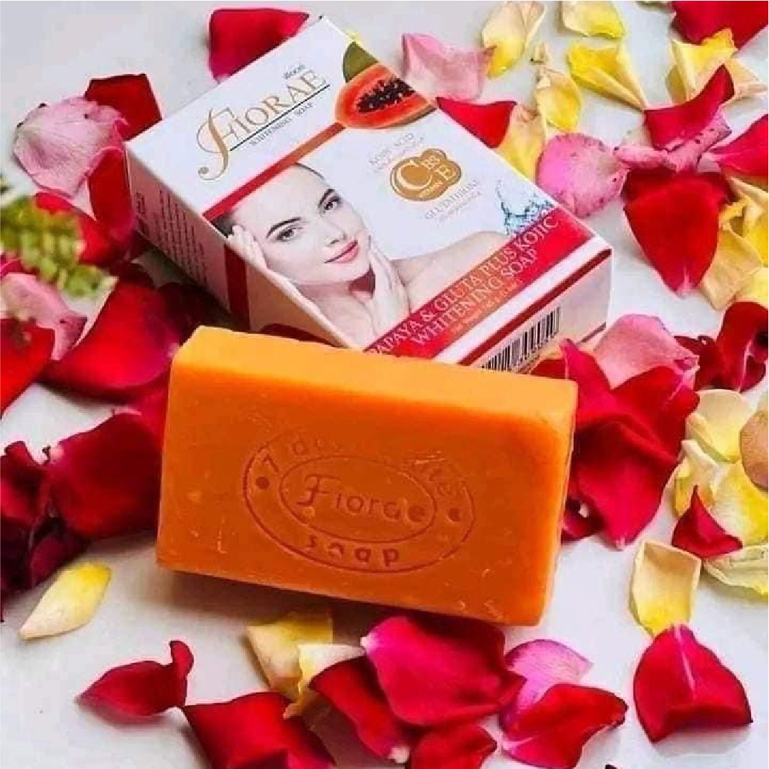FIORAE PAPAYA & GLUTA PLUS KOJIC WHITENING SOAP FIORAE PAPAYA & GLUTA PLUS KOJIC WHITENING SOAP - Image 1