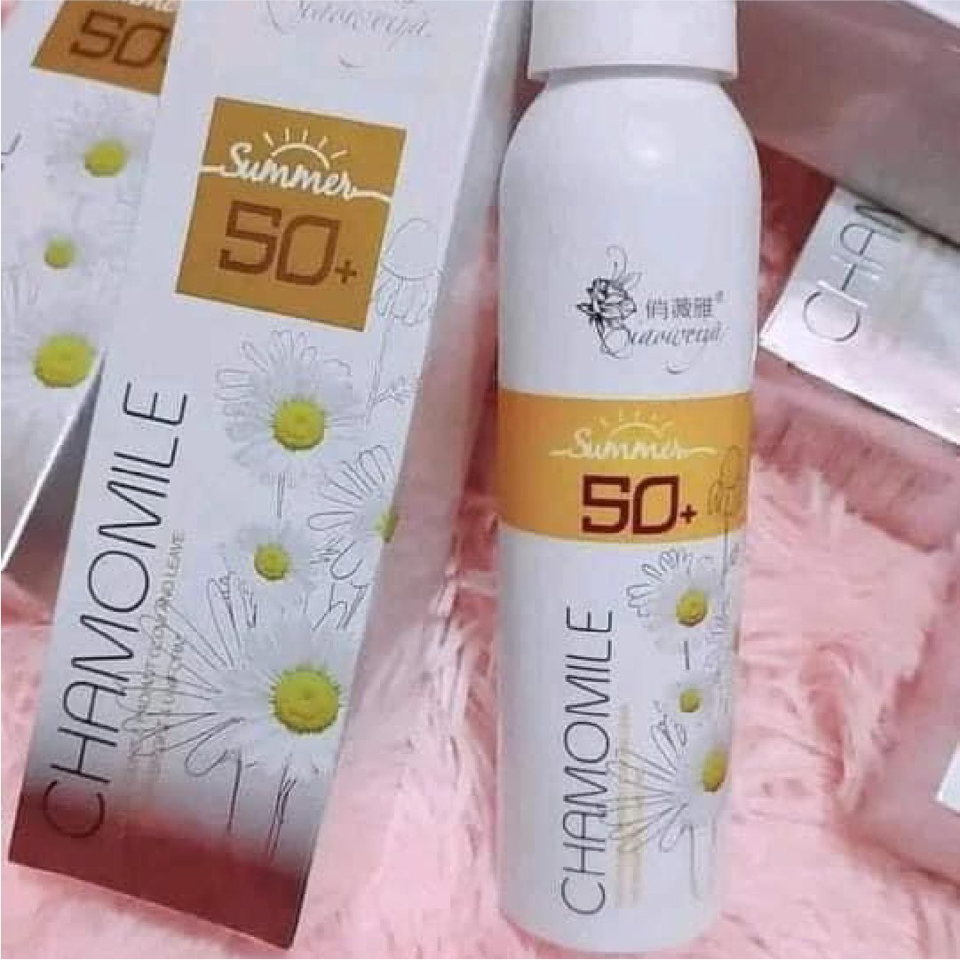 Osufi Chamomile Whitening Spray Sunscreen with SPF 50Plus plus Osufi Chamomile Whitening Spray Sunscreen with SPF 50Plus plus - Image 1