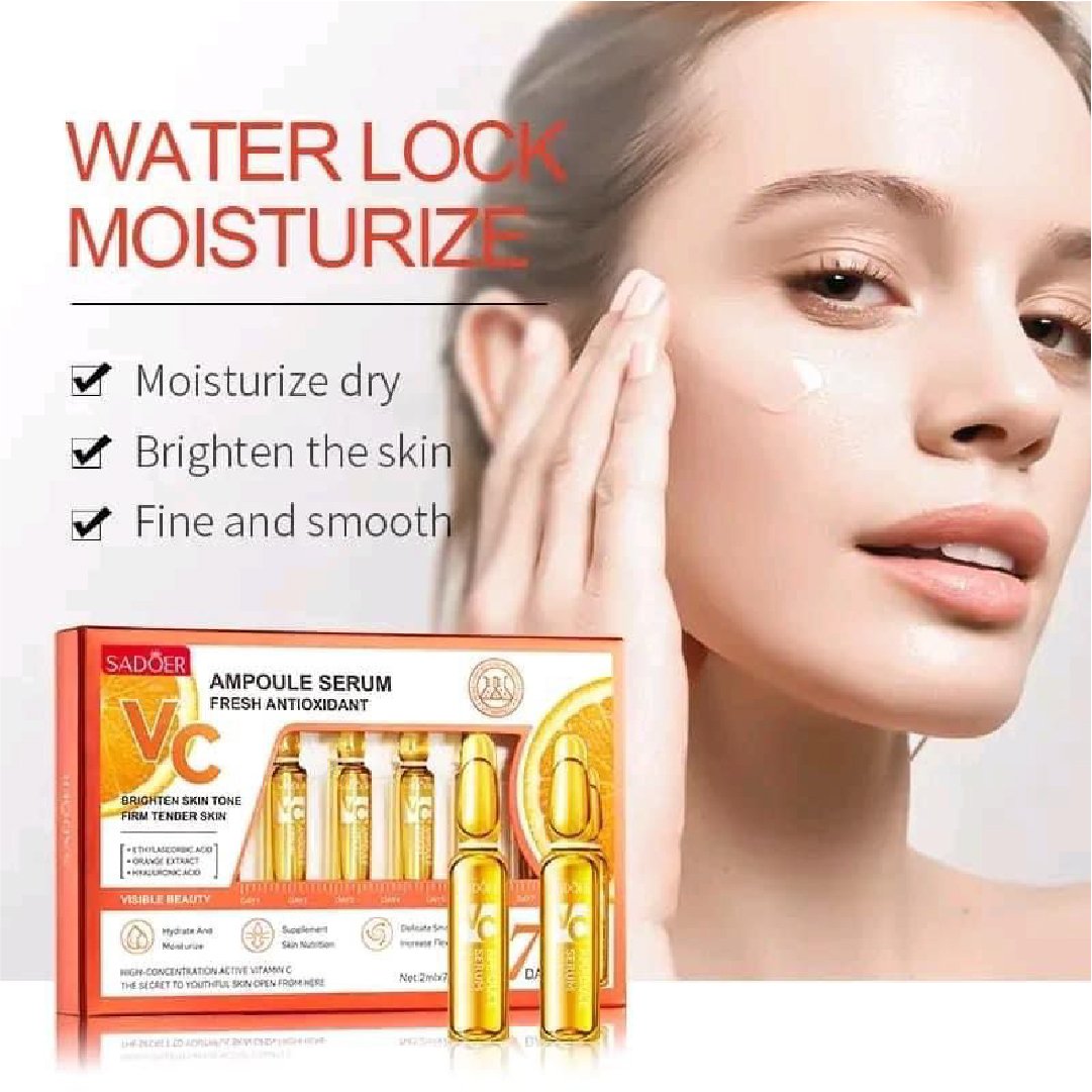 Sadoer Vitamin C Whitening Anti-Wrinkle Ampoule Face Serum Sadoer Vitamin C Whitening Anti-Wrinkle Ampoule Face Serum