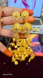 গোল্ড পলিশ ঝুমকা - Image 3