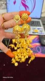 গোল্ড পলিশ ঝুমকা - Image 2